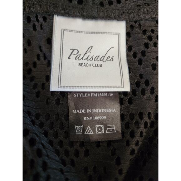 Palisades Beach Club Beach Swim Zip Hooded Cover Up Size Small - Picture 5 of 6